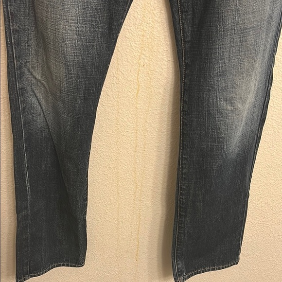 American Eagle Outfitters Blue Straight Jeans with Vintage Distress - Picture 3 of 5
